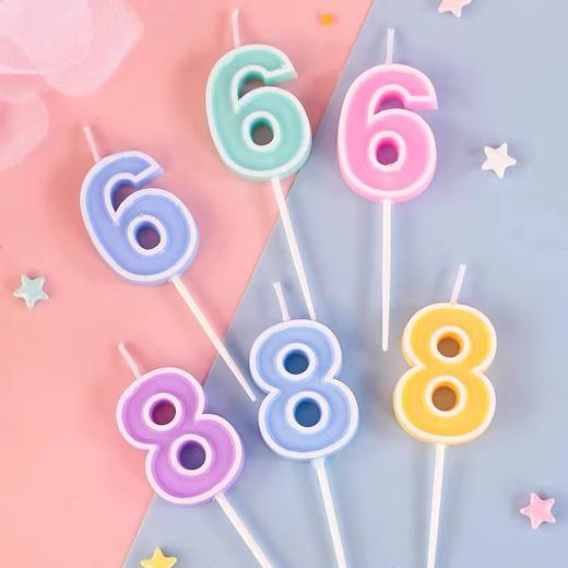 彩色数字蜡烛（颜色随机） 商品图2