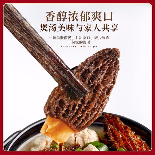 【国庆礼盒】福东海  羊肚菌礼盒装大颗干货煲汤食材松茸伴侣送礼佳品70克 商品图5