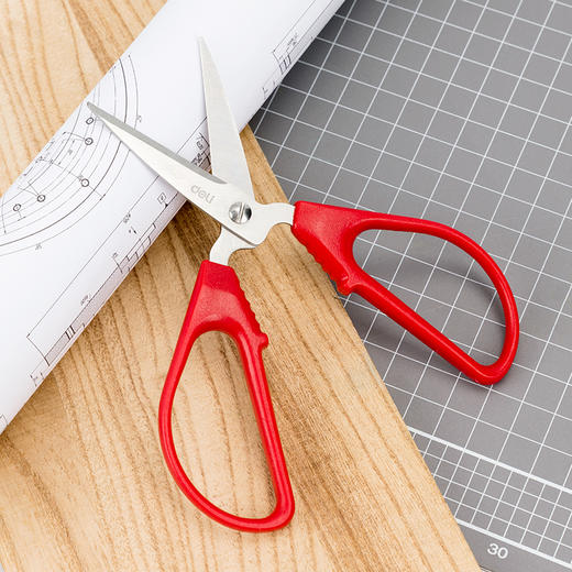 得力6035剪刀(红) 商品图4