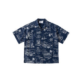 1997/199719手绘全印花短袖衬衫