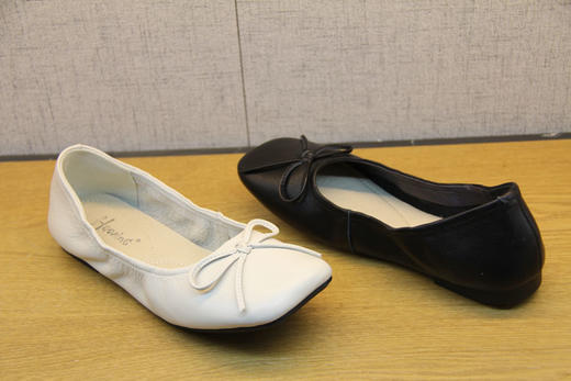 豪行春季新款20101372软底小皮鞋女鞋乐福鞋一脚蹬平跟单鞋豆豆鞋 商品图2