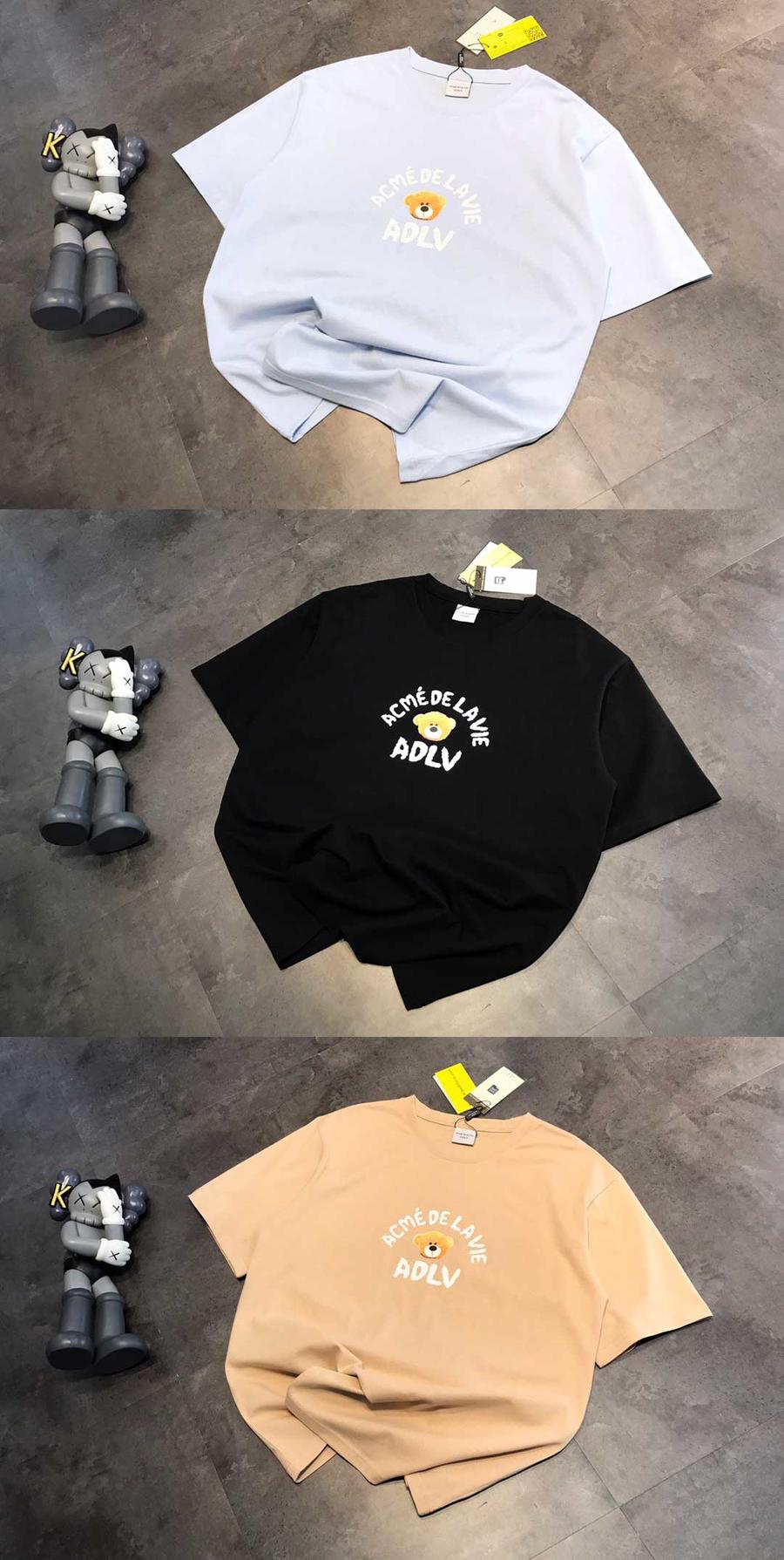 点此购买 adlv男女棕熊三色短袖t恤 ks180991