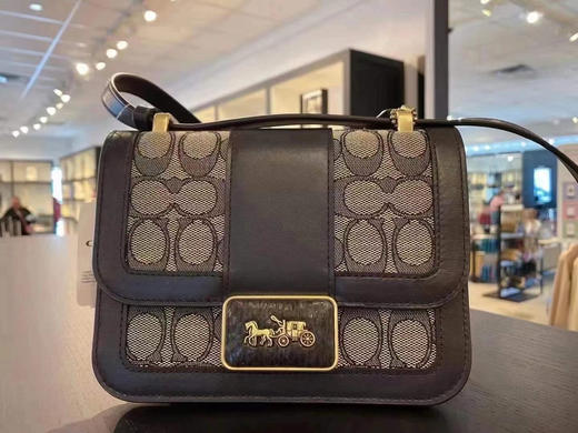 1780元包邮🉐️🉐️coach专柜alie18 藏蓝色拼 LOGO复古感溢出屏幕 国内专柜¥4950！ 商品图8