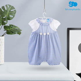 丽婴房-童衣类（夏）E1连身装\游戏裤浅蓝