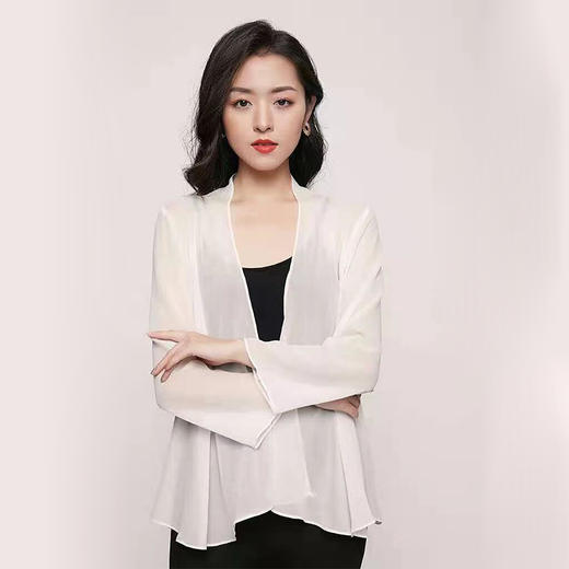 丁摩 桑蚕丝防晒衣外套真丝空调衫上衣开衫Q121114-DS399 商品图1