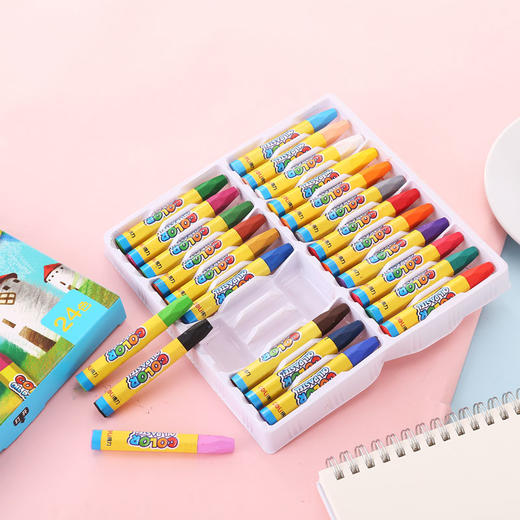 得力6963油画棒-24色(混)(24支/盒) 商品图2