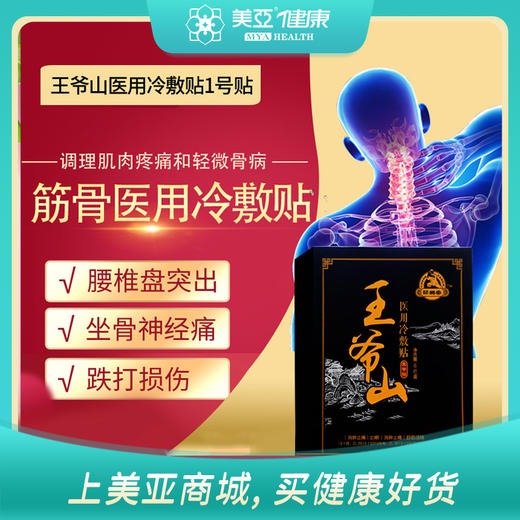 海南分院——王爷山 医用冷敷贴1号筋骨冷敷贴 6片 商品图0