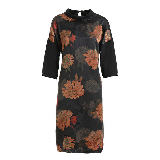 乔万尼夏季新款重磅真丝连衣裙富贵气质款EI2E737 商品图4