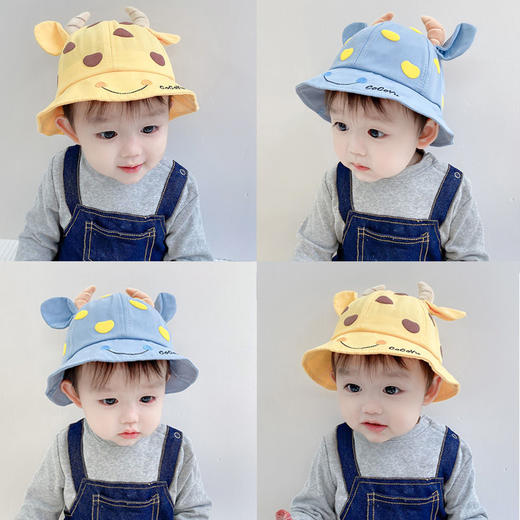 【36款可选】宝宝帽子薄款春秋季女童可爱盆帽夏季男童洋气时尚渔夫帽 商品图3
