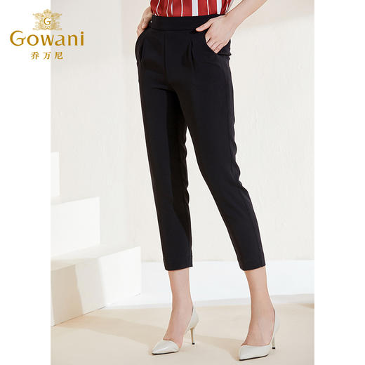 乔万尼新款垂坠感显瘦哈伦裤舒适百搭休闲裤EI2F835 商品图1