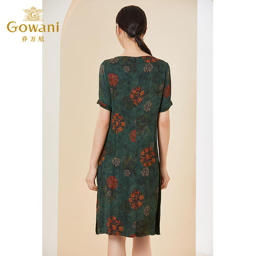 【绿华锦团】【香云纱】乔万尼夏季新款真丝连衣裙设计感EI2E738 商品图3