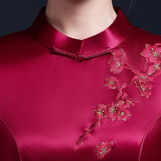 上海旗袍厂LHS-2048结婚宴礼服妈妈春装连衣裙大码旗袍 商品图1