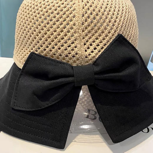 【时尚镂空针织拼接帽】夏季女镂空帽太阳帽防晒遮阳帽女士上衣渔夫帽子 商品图4