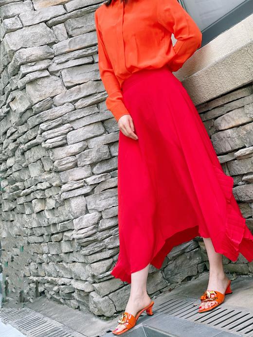 westory女鞋2021夏季新款方头粗跟时尚凉鞋W21BJ61021 商品图7