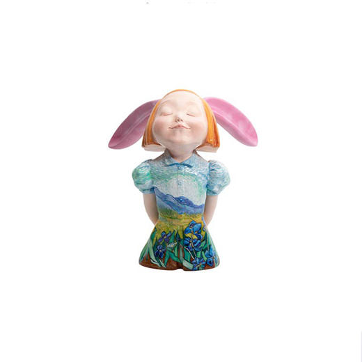 稀奇艺术 《我看到了幸福》又见梵高·鸢尾花 雕塑 商品图0