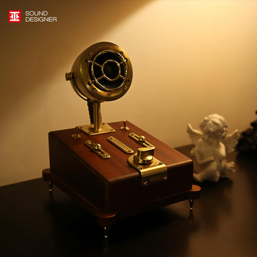 巫 喀秋莎 HiFi复古木质桌面无线蓝牙音箱立体声家用音响功放胆机 商品图0
