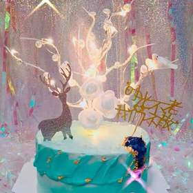 白玫瑰珍珠树插旗