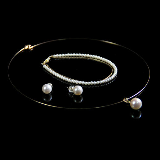 Akoya珍珠项链/耳钉/手链套装（订制） 商品图1