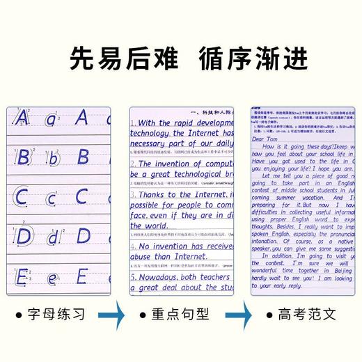 六品堂衡水体英文练字帖高中句型篇ycl5033 商品图3