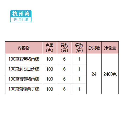 【NB】【城食配】丰年五芳（100克*6只*4袋） 商品图1