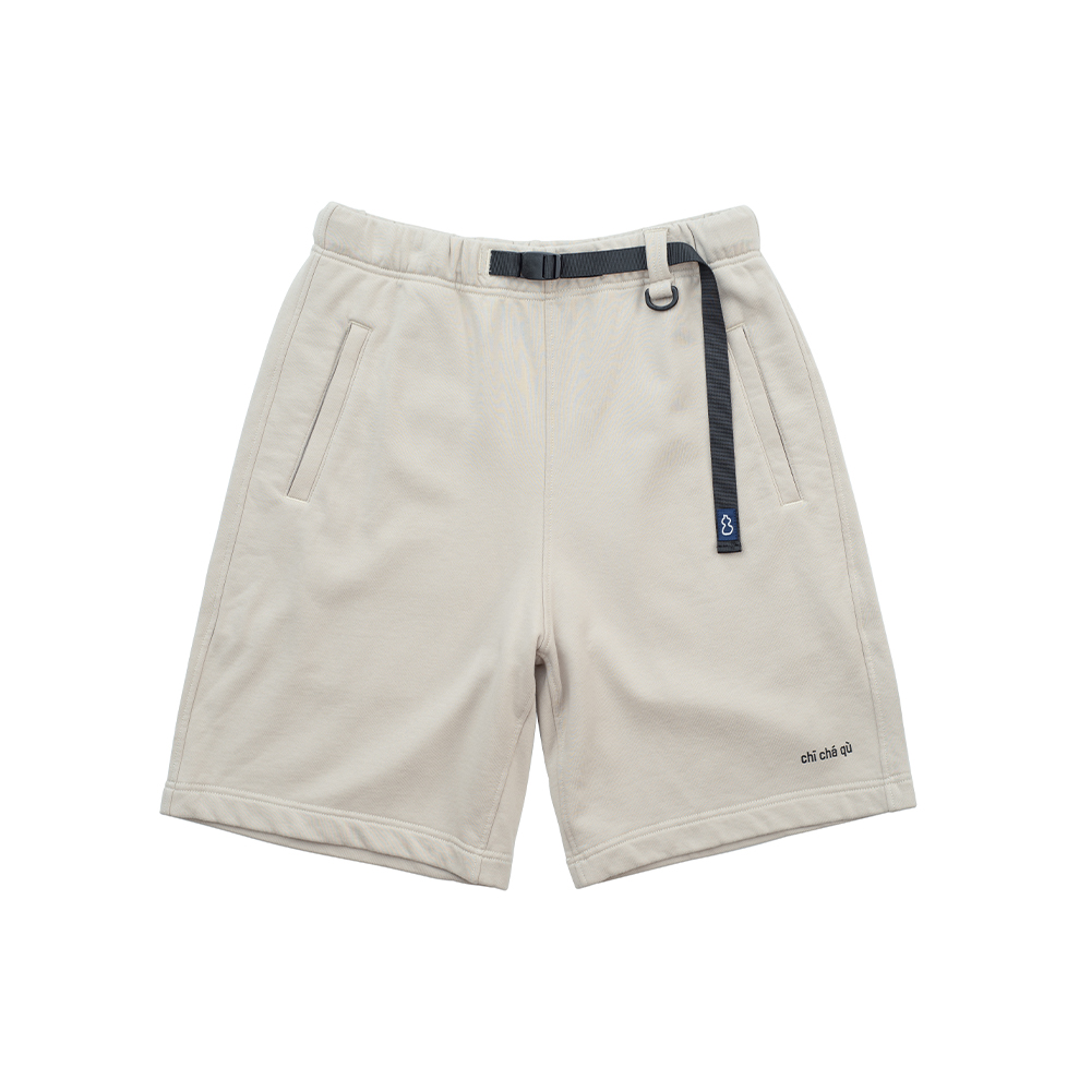 吃茶去chichaqu卡扣短卫裤