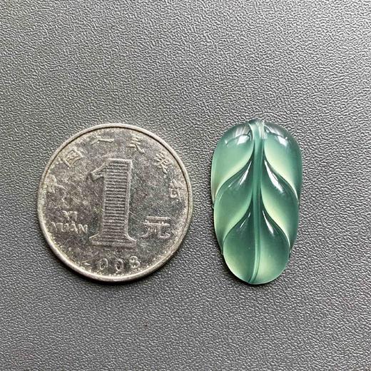 高冰种淡晴水翡翠叶子 商品图4