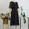 FOCALS福柯斯女装夏季新款圆领通勤半袖收腰显瘦连衣裙RGBX326BV 商品缩略图1