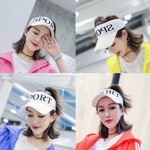 【夏季空顶帽】帽子女休闲韩版防晒太阳帽鸭舌帽上衣遮阳帽女 商品图2