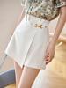 欧芮儿白色休闲裤女2021夏新款高腰显瘦气质时髦优雅小心机短裙裤 商品缩略图0