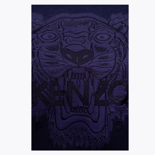 KENZO 高田贤三 女士 虎头印花卫衣 蓝色 FB52 PU584 3XA 76 商品图3