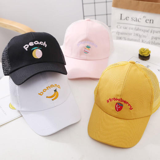 【儿童帽子】男潮夏季棒球帽女童遮阳凉帽宝宝鸭舌帽男童装防晒太阳网帽 商品图7