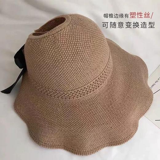 【夏季女遮阳帽】日系防晒大沿帽渔夫帽女帽上衣太阳草帽 商品图8