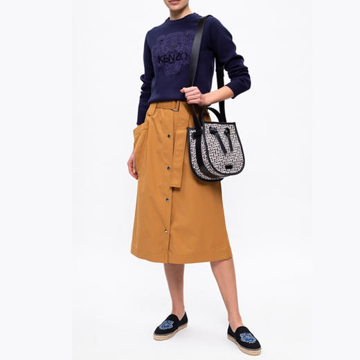 KENZO 高田贤三 女士 虎头印花卫衣 蓝色 FB52 PU584 3XA 76 商品图1