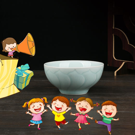 龙泉青瓷 儿童碗 商品图2