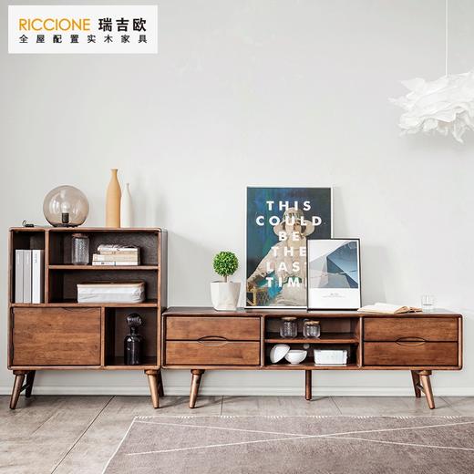 瑞吉欧电视柜组合墙柜墙边柜，实木家具 商品图2