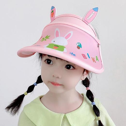 【17款可选】儿童防晒帽子女童夏季薄款大檐宝宝遮阳帽出游沙滩凉帽童装空顶帽 商品图4
