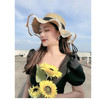 【网红草帽女】夏天沙滩海边出游遮阳渡假防晒大帽檐大沿凉帽太阳上衣帽子 商品缩略图1