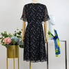FOCALS福柯斯女装夏季新款圆领通勤半袖收腰显瘦连衣裙RGBX326BV 商品缩略图2
