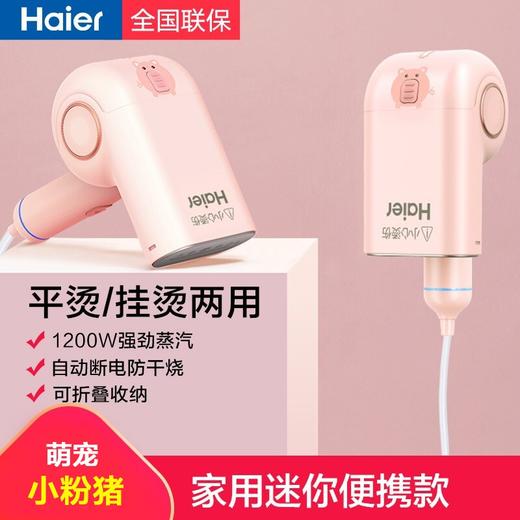 海尔手持挂烫机家用小型蒸汽熨斗熨衣服神器便携式折叠熨烫机宿舍HY-GW1201F 商品图1