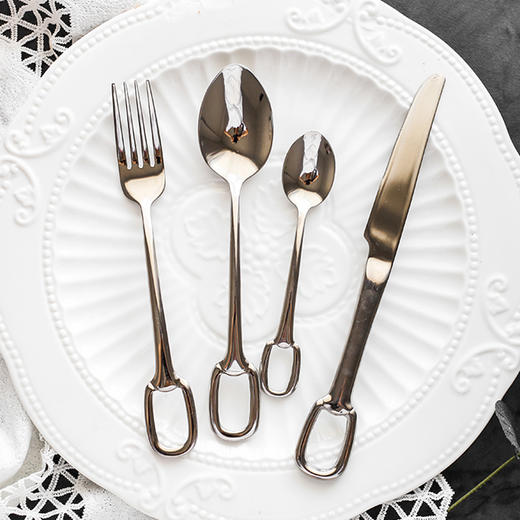 知力行挂孔餐具Z-005/银色勺 商品图1