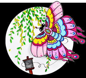 【清明放飞.创新篇】《忙趁东风放纸鸢》风筝/清明节【自动发货：下单后，点击手机短信中收到的链接，即可获取文件下载的链接；如有任何问题，可添加客服微信hm33268获得帮助】