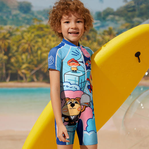 【云优选】TOSWIM拓胜儿童泳衣女孩男女童游泳衣中大童泳装防晒连体宝宝泳衣 商品图1