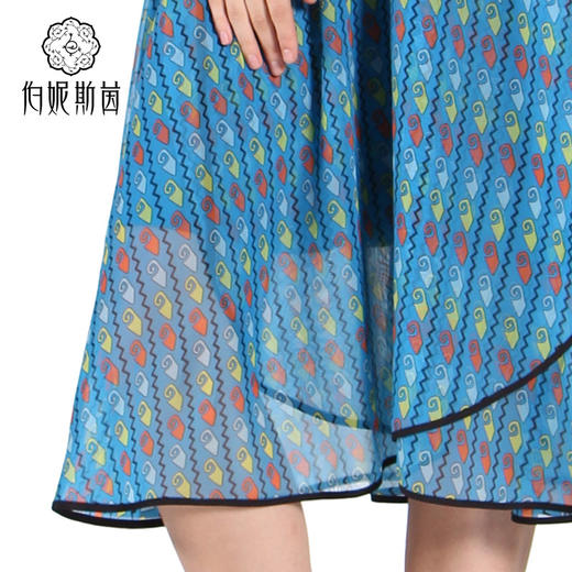 【伯妮斯茵】172S198--蓝色连衣裙--双色羽毛王冠--《太阳之子--印加》 商品图4