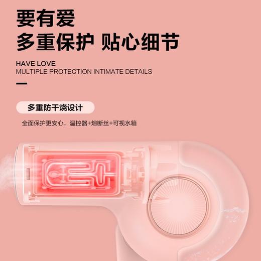 海尔手持挂烫机家用小型蒸汽熨斗熨衣服神器便携式折叠熨烫机宿舍HY-GW1201F 商品图3