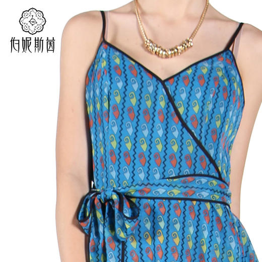 【伯妮斯茵】172S198--蓝色连衣裙--双色羽毛王冠--《太阳之子--印加》 商品图3