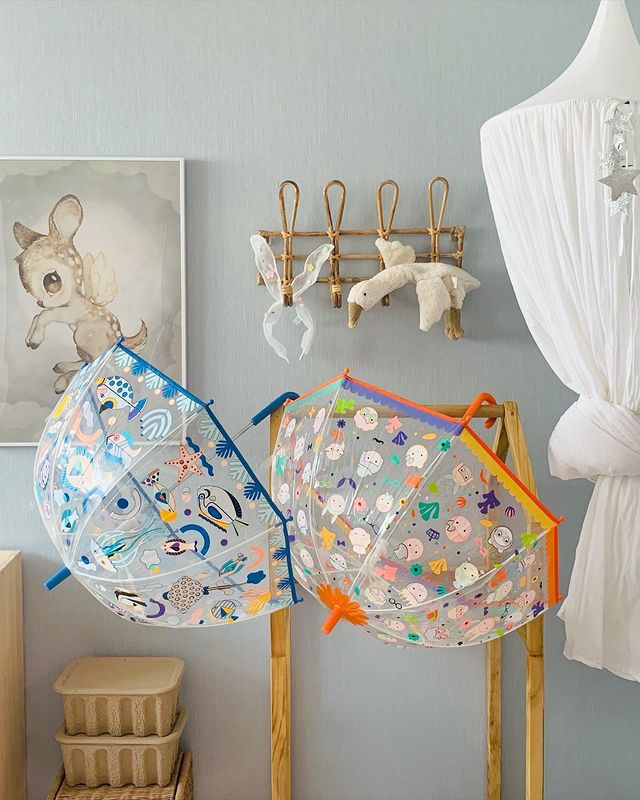 法国DJECO 小童 幼童专属透明花伞/变色伞，亲子成人伞(中大童伞）/TG