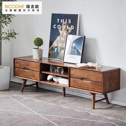 瑞吉欧电视柜组合墙柜墙边柜，实木家具 商品图1