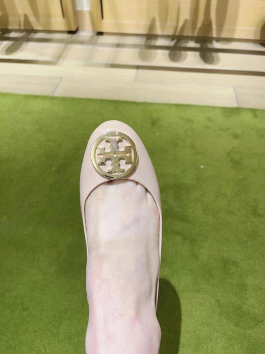 基本款！Tory Burch TB漆皮金标芭蕾舞鞋 平底鞋🥿 商品图4