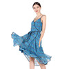 【伯妮斯茵】172S198--蓝色连衣裙--双色羽毛王冠--《太阳之子--印加》 商品缩略图5