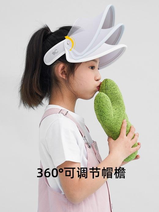 现货    VVC男女儿童防晒帽女神帽遮阳帽遮脸防紫外线太阳帽宝宝大帽檐（658） 商品图2